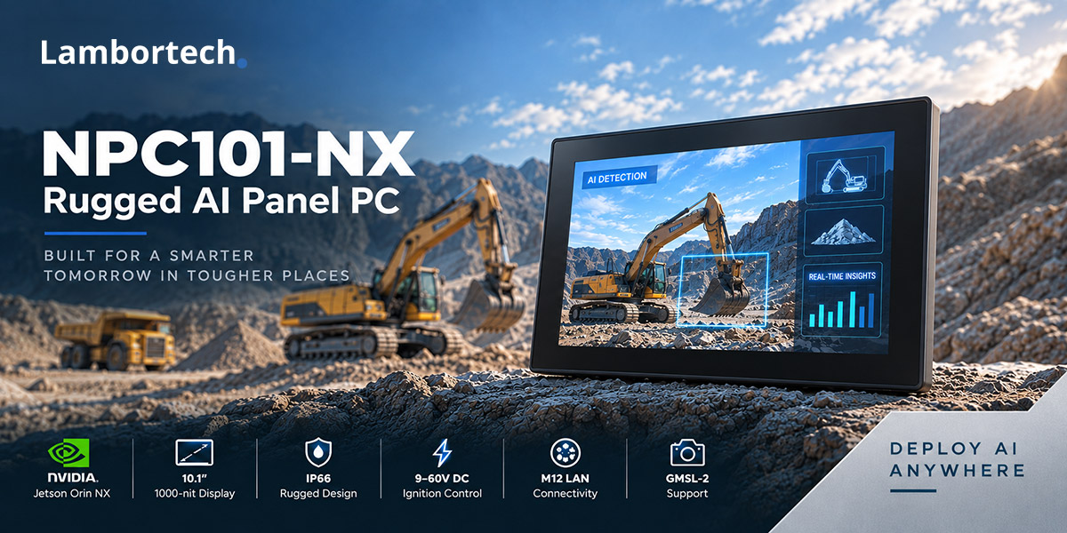 NPC101-NX Rugged AI Panel PC