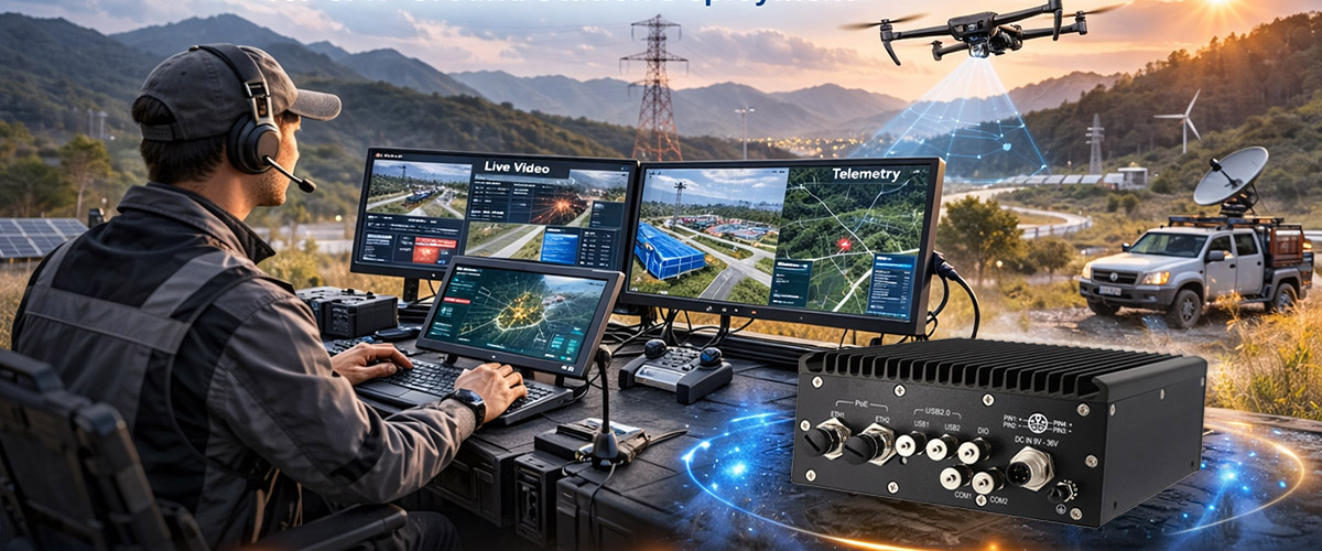 RMC-2624P-IP66 UAV Ground Station Edge Computer